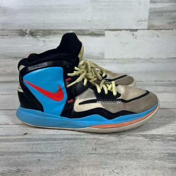 Nike Kids Kyrie Infinity SE High-Top Basketball Shoes Yellow & Blue‎ Size 6.5 - Picture 1 of 8